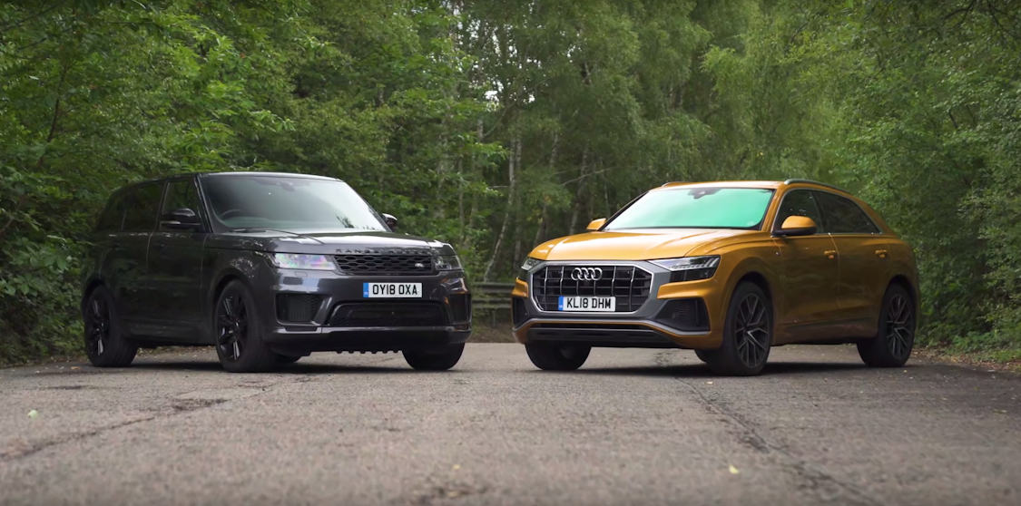 Audi Q8 vs Range Rover Sport video carwow