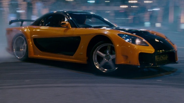 The fast and the furious cars, Toyota Supra, Mazda RX-7, Dodge