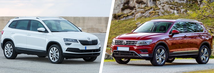 Comparison: Skoda Kodiaq vs. Volkswagen Tiguan