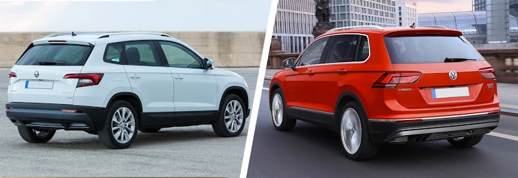 VW Tiguan vs Skoda Karoq - which is best?