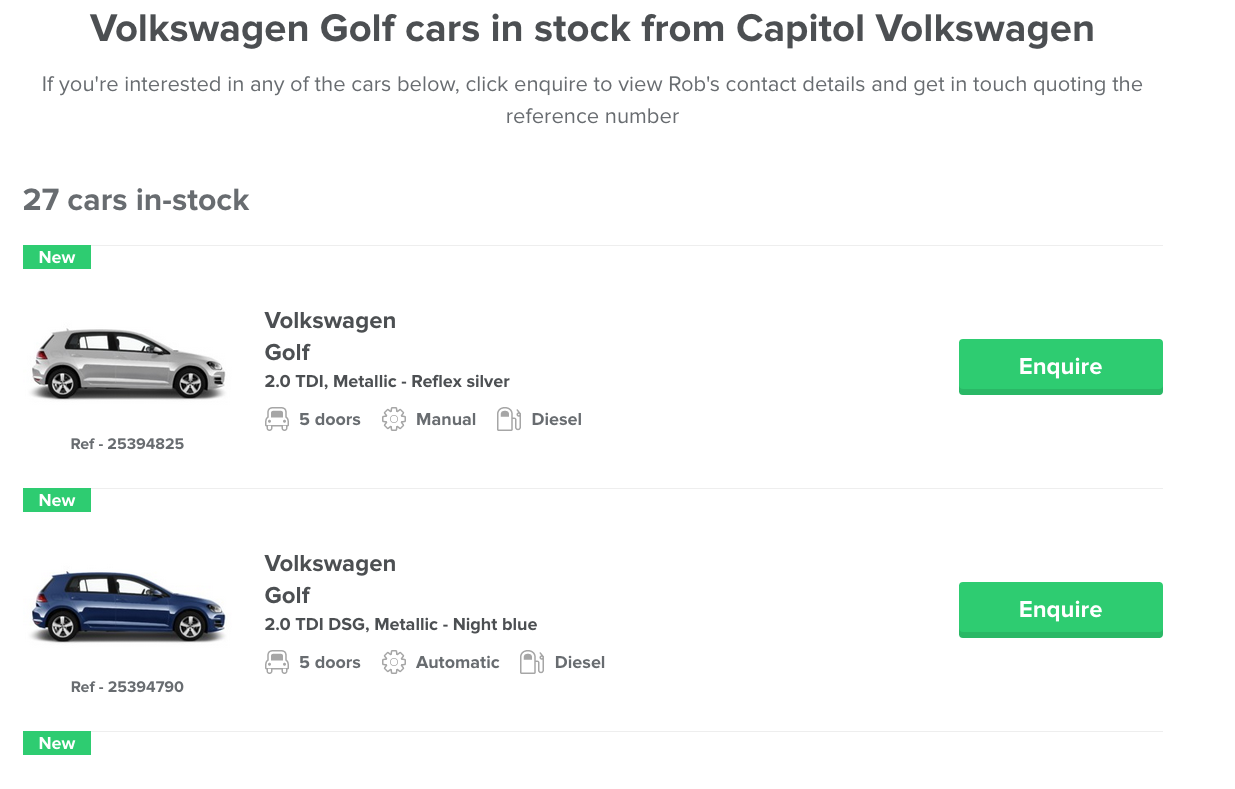 See what cars are available at the dealership with carwow’s new feature