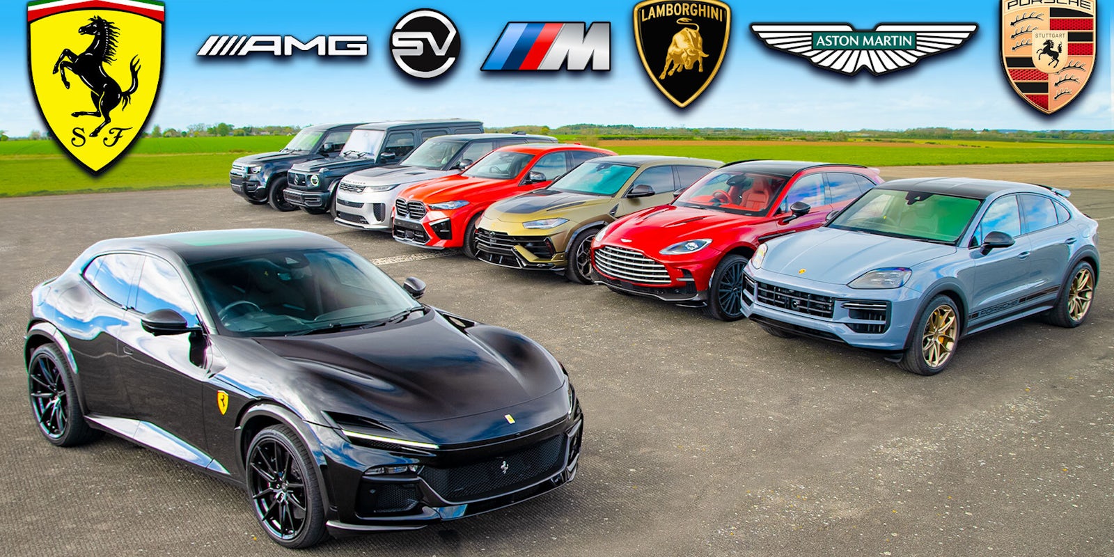 The ultimate SUV drag race: Ferrari Purosangue vs rivals | Carwow