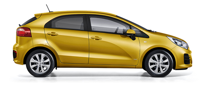 Kia rio yellow
